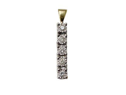 9ct Gold Diamond Pendant