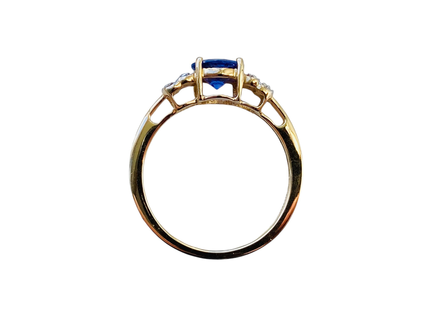 9ct Gold Tanzanite & Diamond Ring