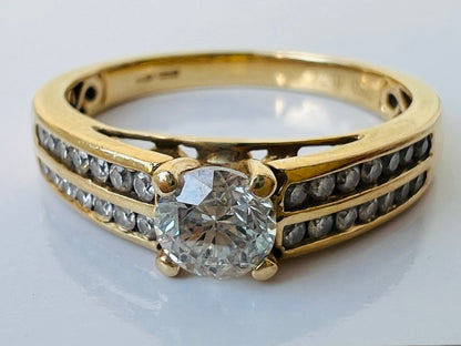 18ct Gold 0.74ct Diamond Ring