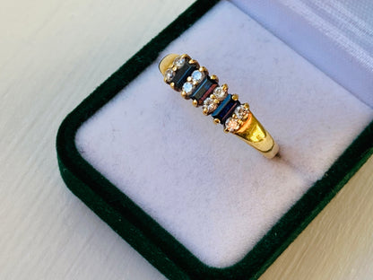 18ct Gold Sapphire & Diamond Ring