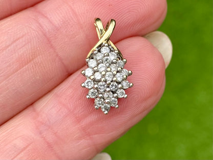 9ct Gold Diamond Pendant