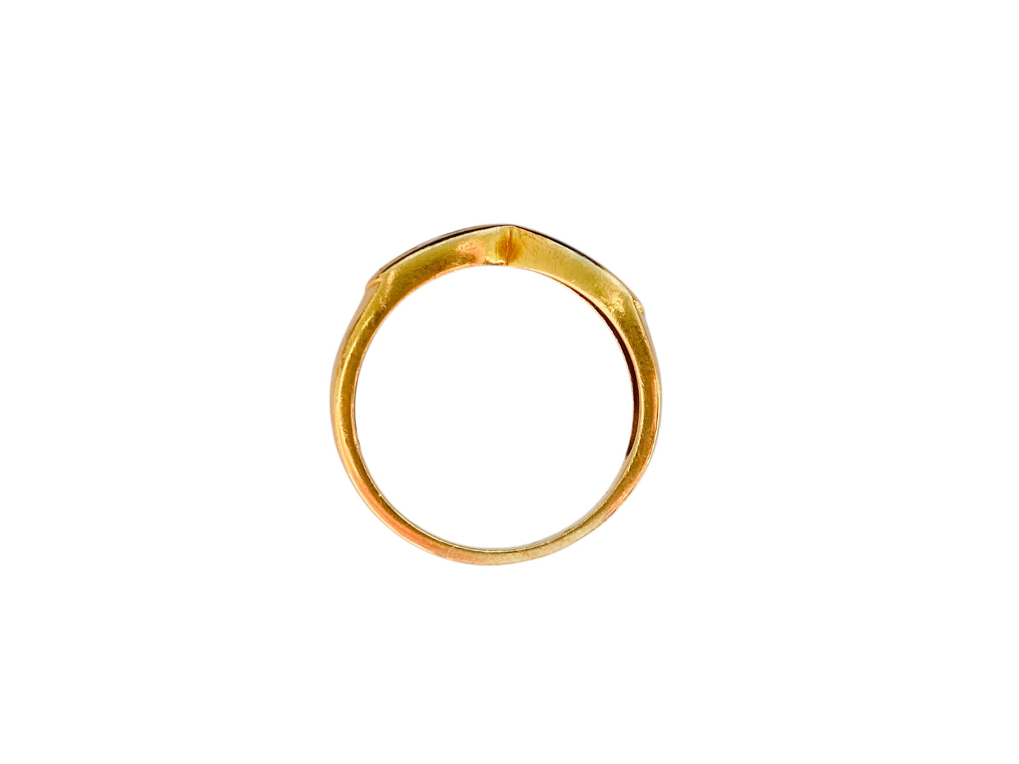 18ct Gold Diamond Wishbone/Chevron Ring