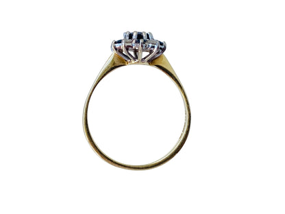 Vintage 18ct Gold Sapphire & Diamond Ring