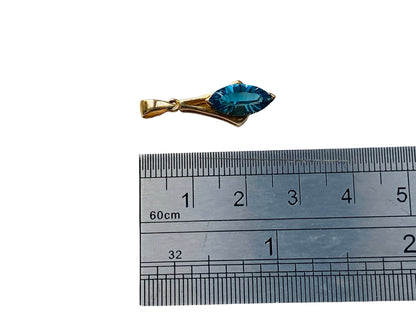 9ct Gold Topaz Pendant