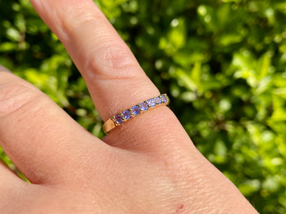 9ct Gold Tanzanite Stacking Ring