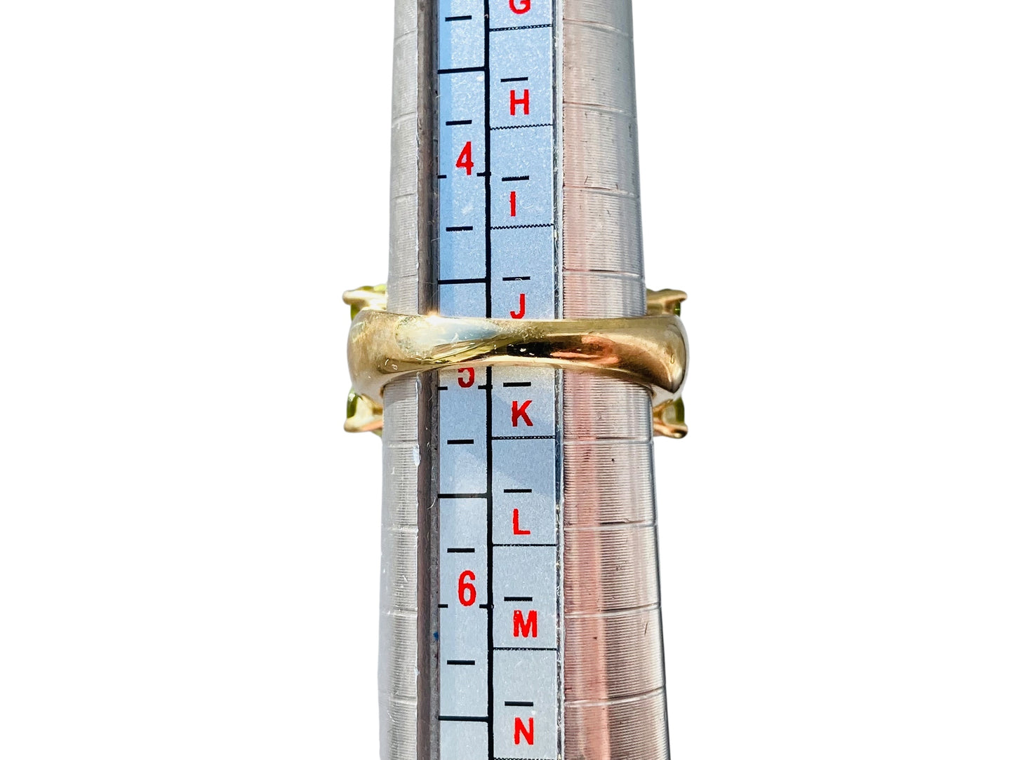 9ct Gold Peridot & Diamond Ring