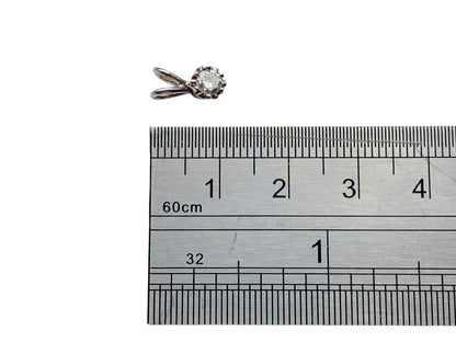 9ct Gold Diamond Solitaire Pendant