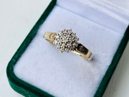 Vintage 9ct Gold Diamond Ring