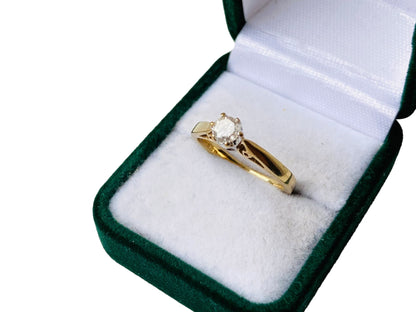 9ct Gold Diamond 0.25ct Solitaire Ring