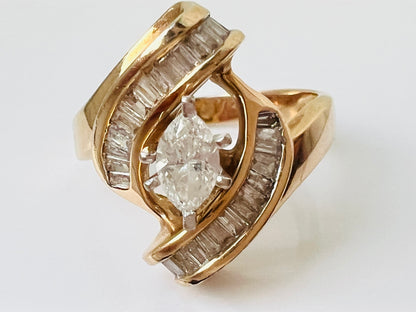 10ct Gold Diamond Ring
