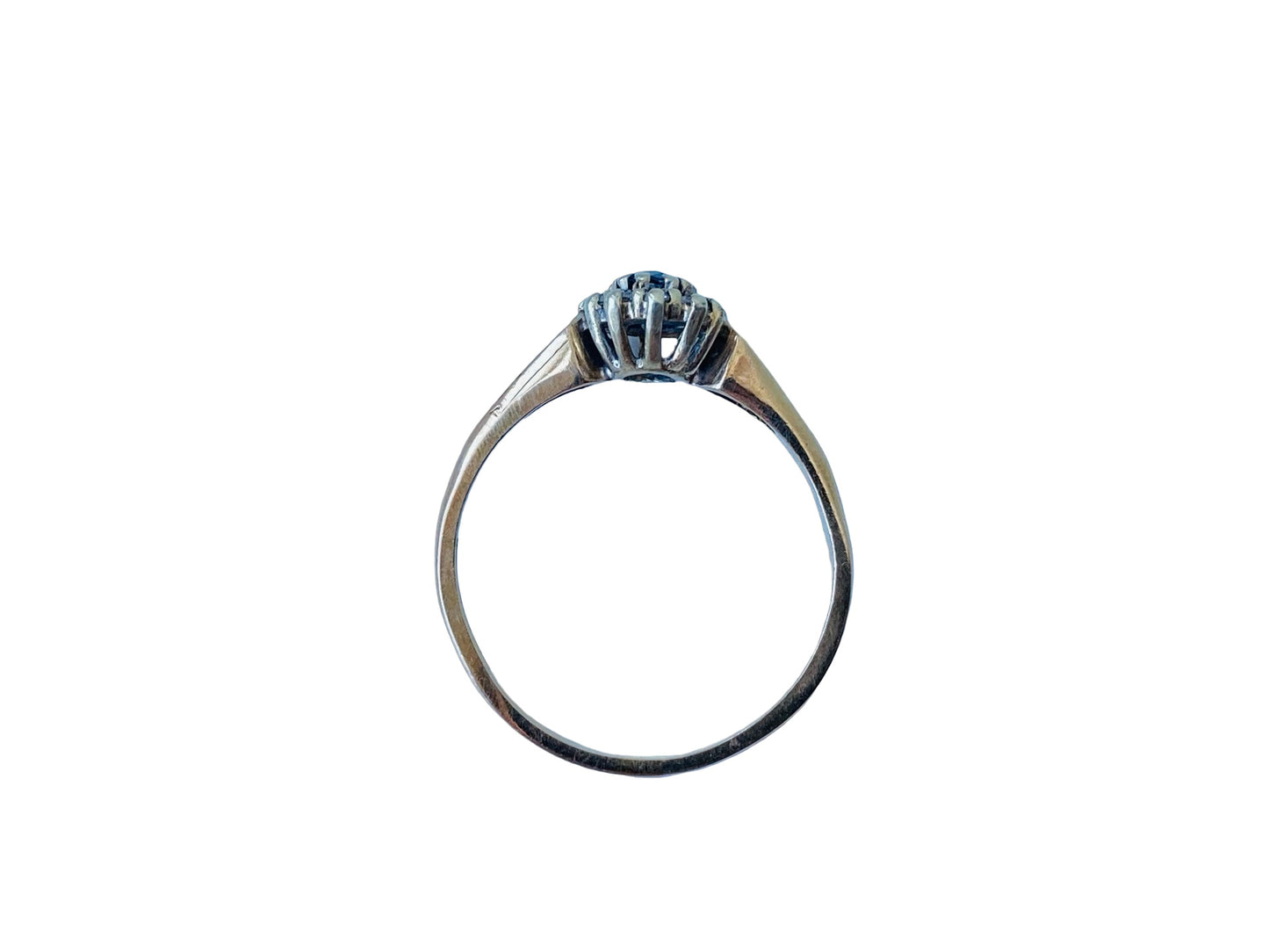 Vintage 9ct Gold Sapphire & Diamond Ring