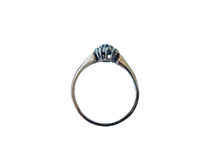 Vintage 9ct Gold Sapphire & Diamond Ring
