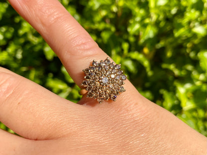 9ct Gold 1.95ct Champagne Diamond Ring