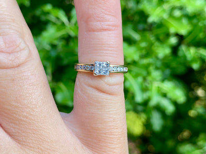 9ct Gold Diamond Ring