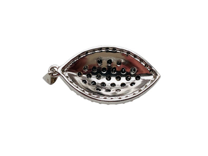9ct Gold Black & White Diamond Pendant