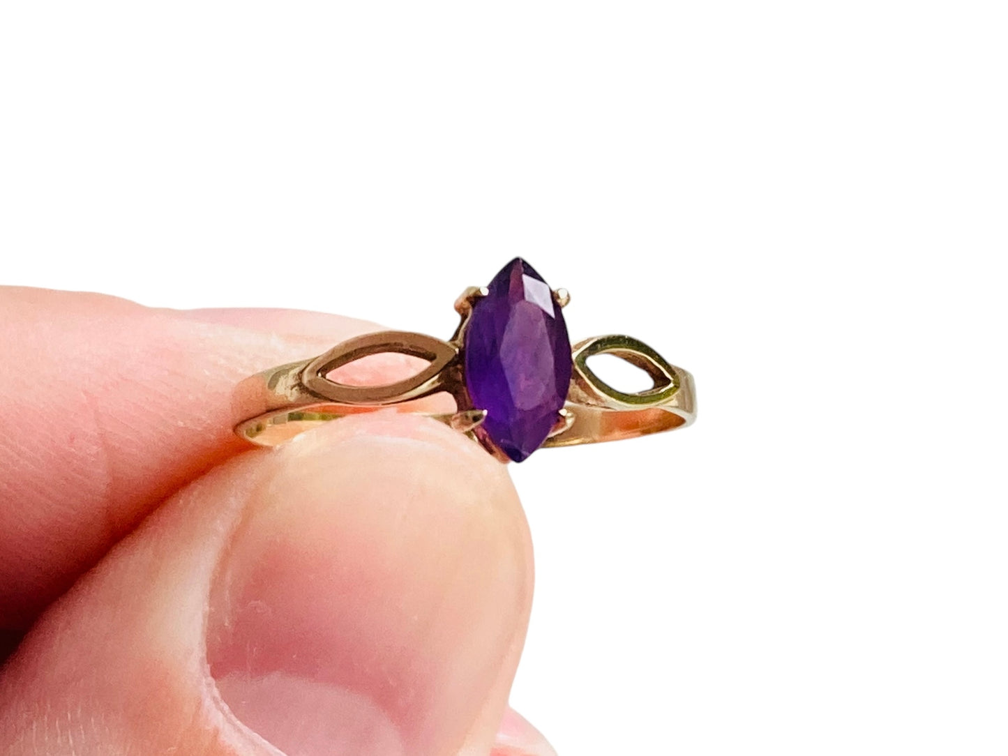 Vintage 9ct Gold Amethyst Ring