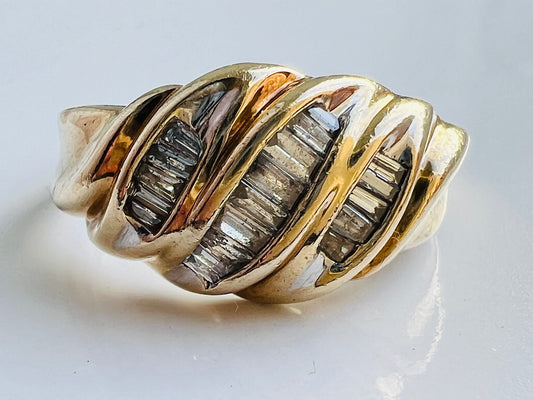 9ct Gold Diamond Ring