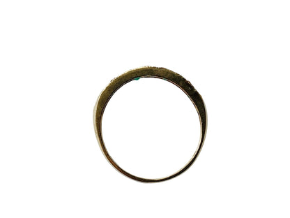 Vintage 9ct Gold Emerald Ring