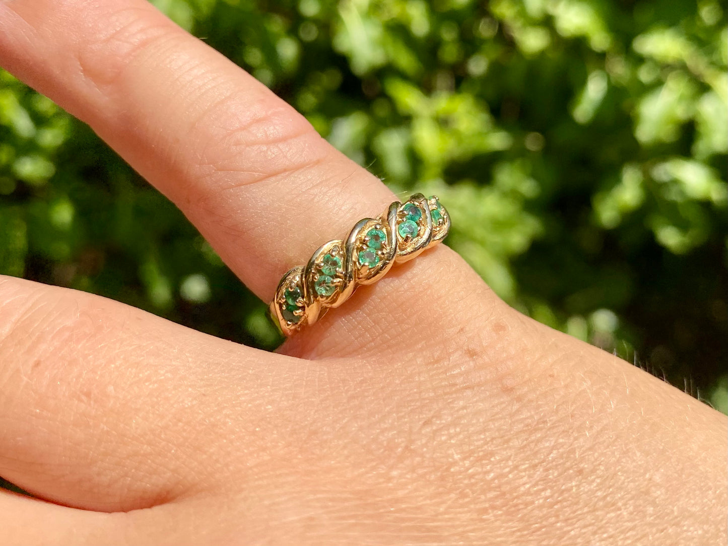 9ct Gold Emerald Ring