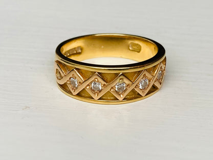 18ct Gold Diamond Clogau Ring