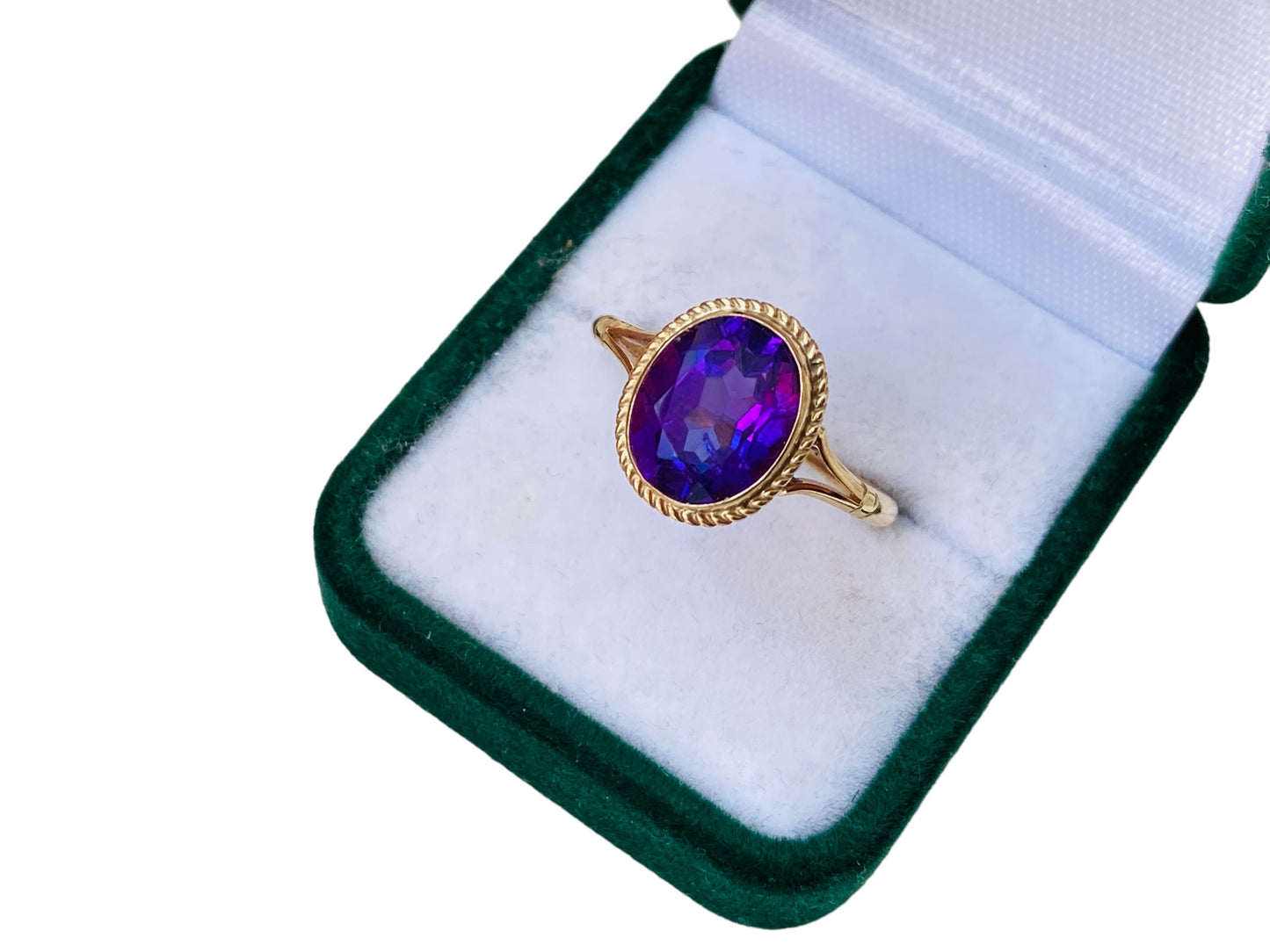 Vintage 9ct Gold Amethyst Ring