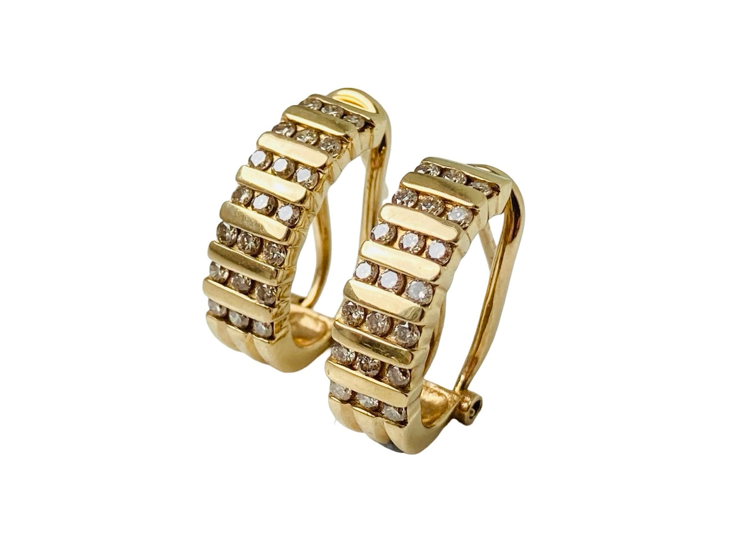9ct Gold Diamond Earrings