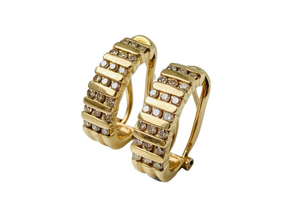 9ct Gold Diamond Earrings