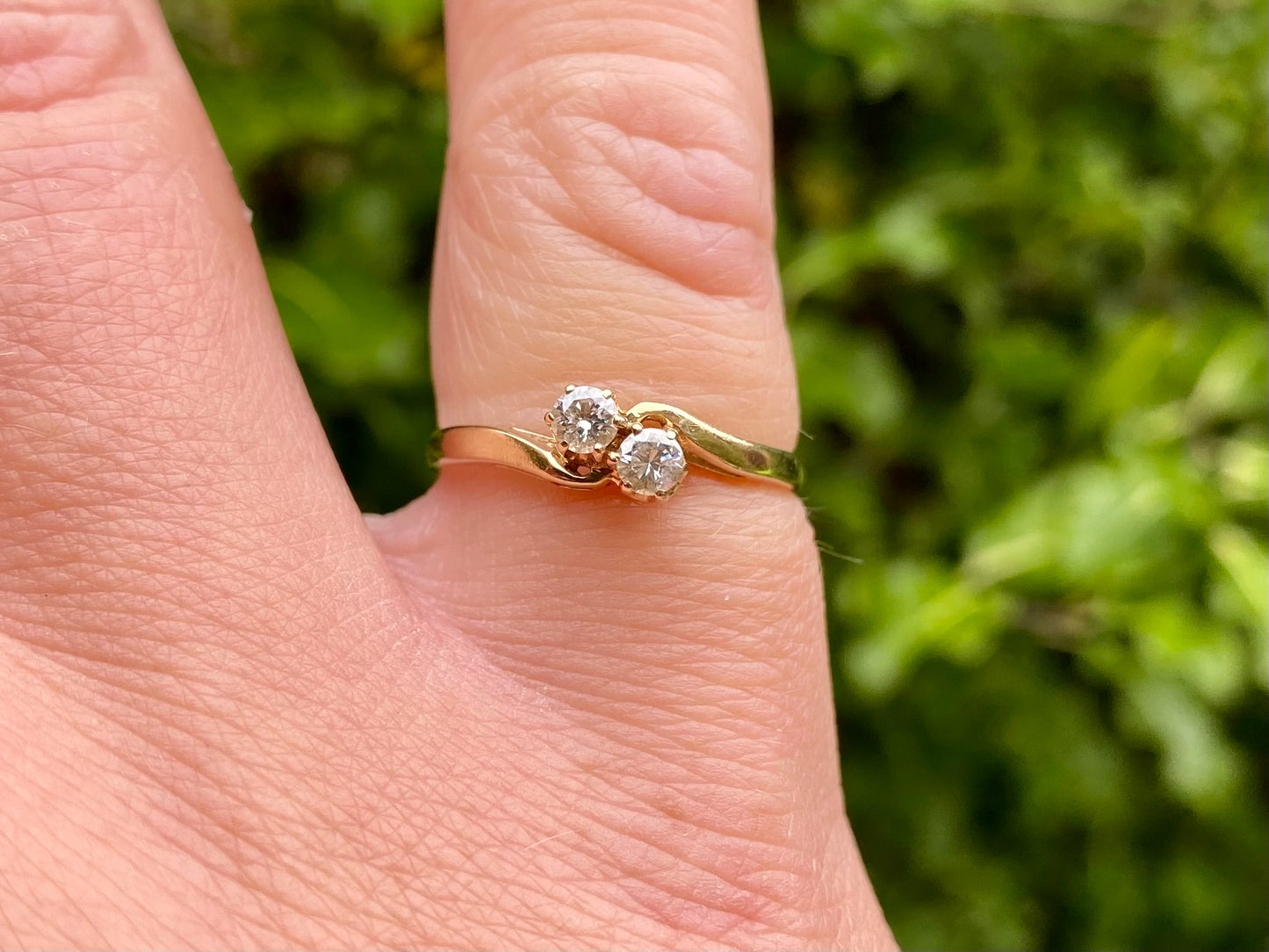 9ct Gold Toi Et Moi Diamond Ring