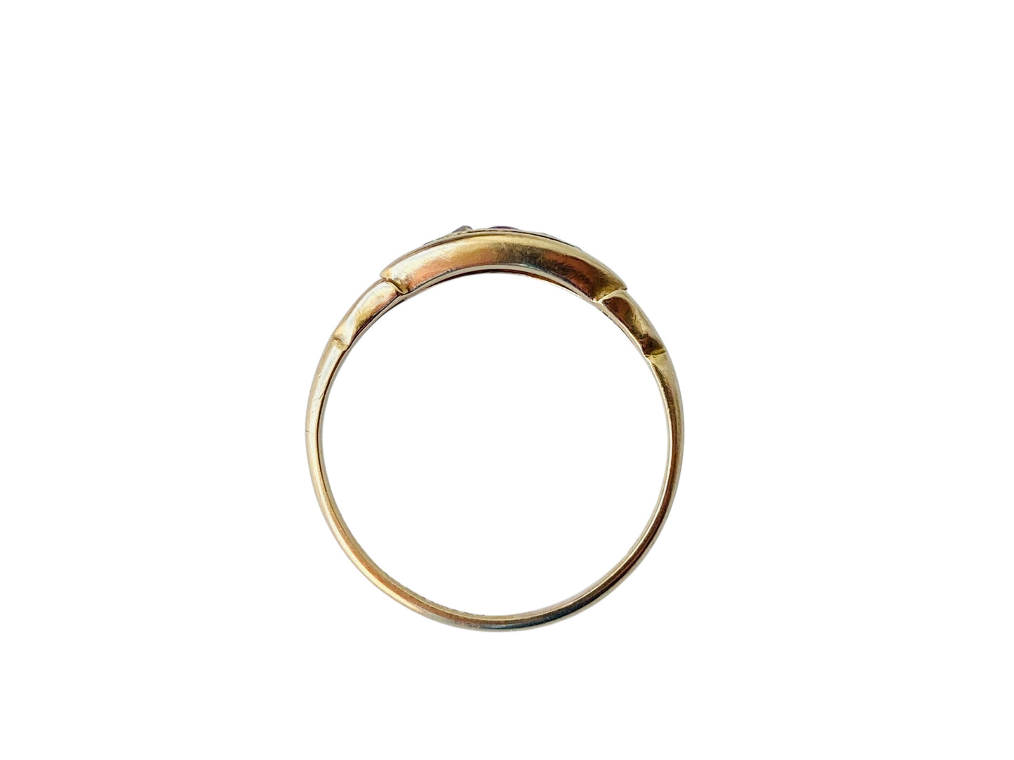Antique 18ct Gold Ruby & Diamond Ring