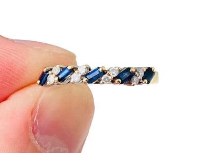 18ct Gold Sapphire & Diamond Ring