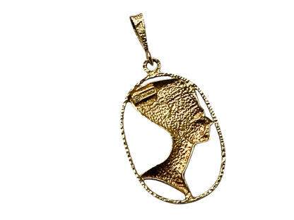 9ct Gold Nefertiti Pendant