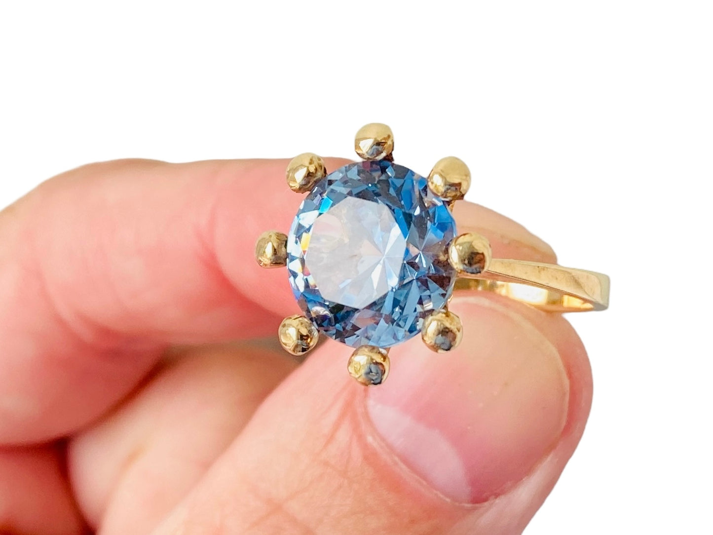 Vintage 9ct Gold Topaz Ring