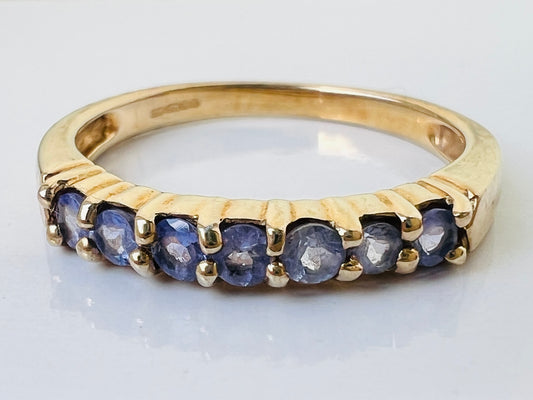 9ct Gold Tanzanite Stacking Ring