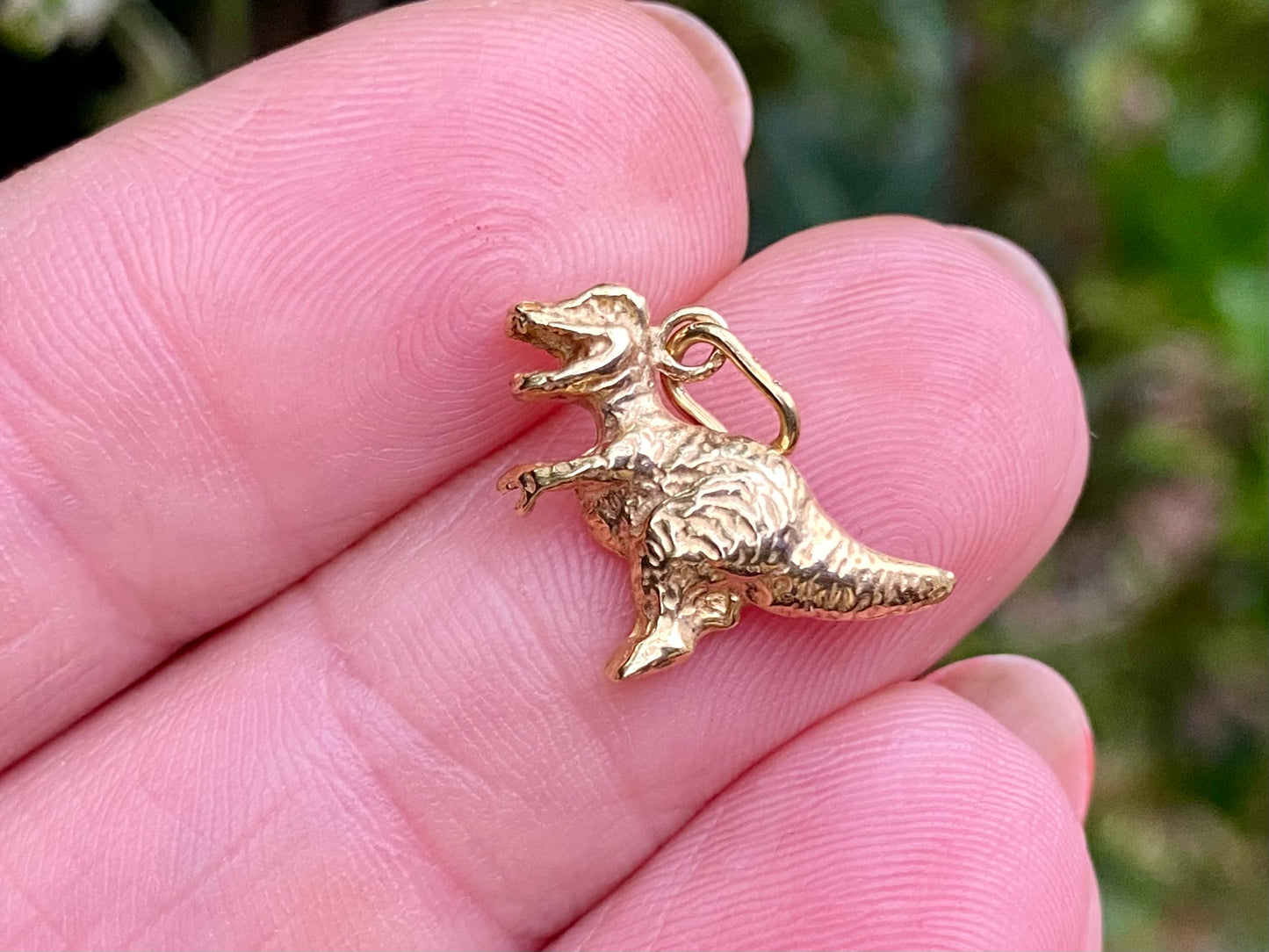 9ct Gold T-Rex Dinosaur Pendant