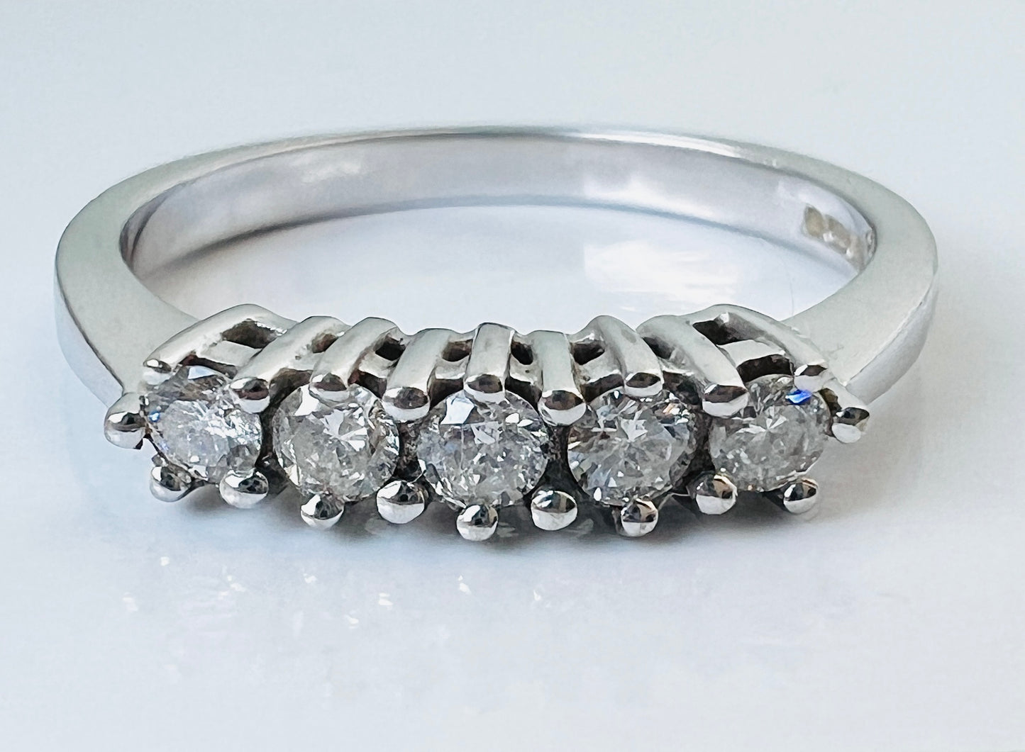 9ct Gold Five-Stone Diamond Ring