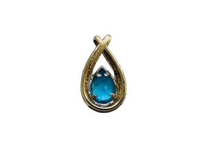 9ct Gold Topaz Pendant