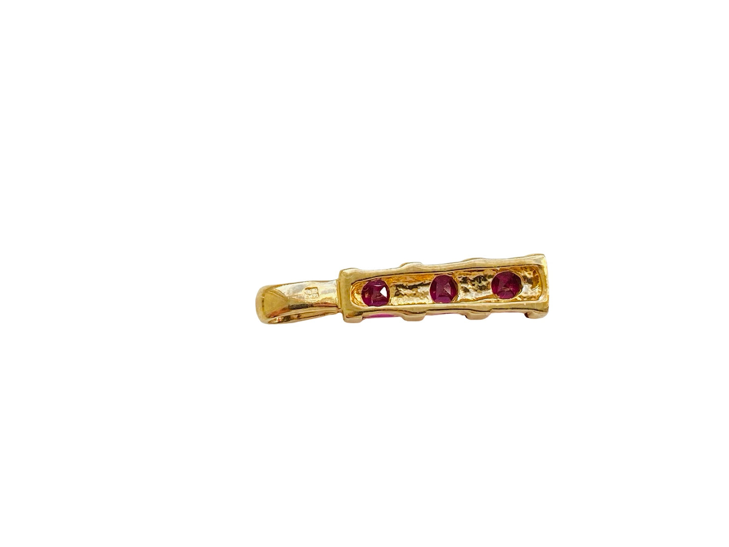 9ct Gold Rhodolite Garnet Pendant