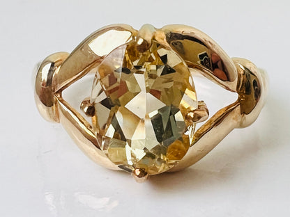 9ct Gold Citrine Ring