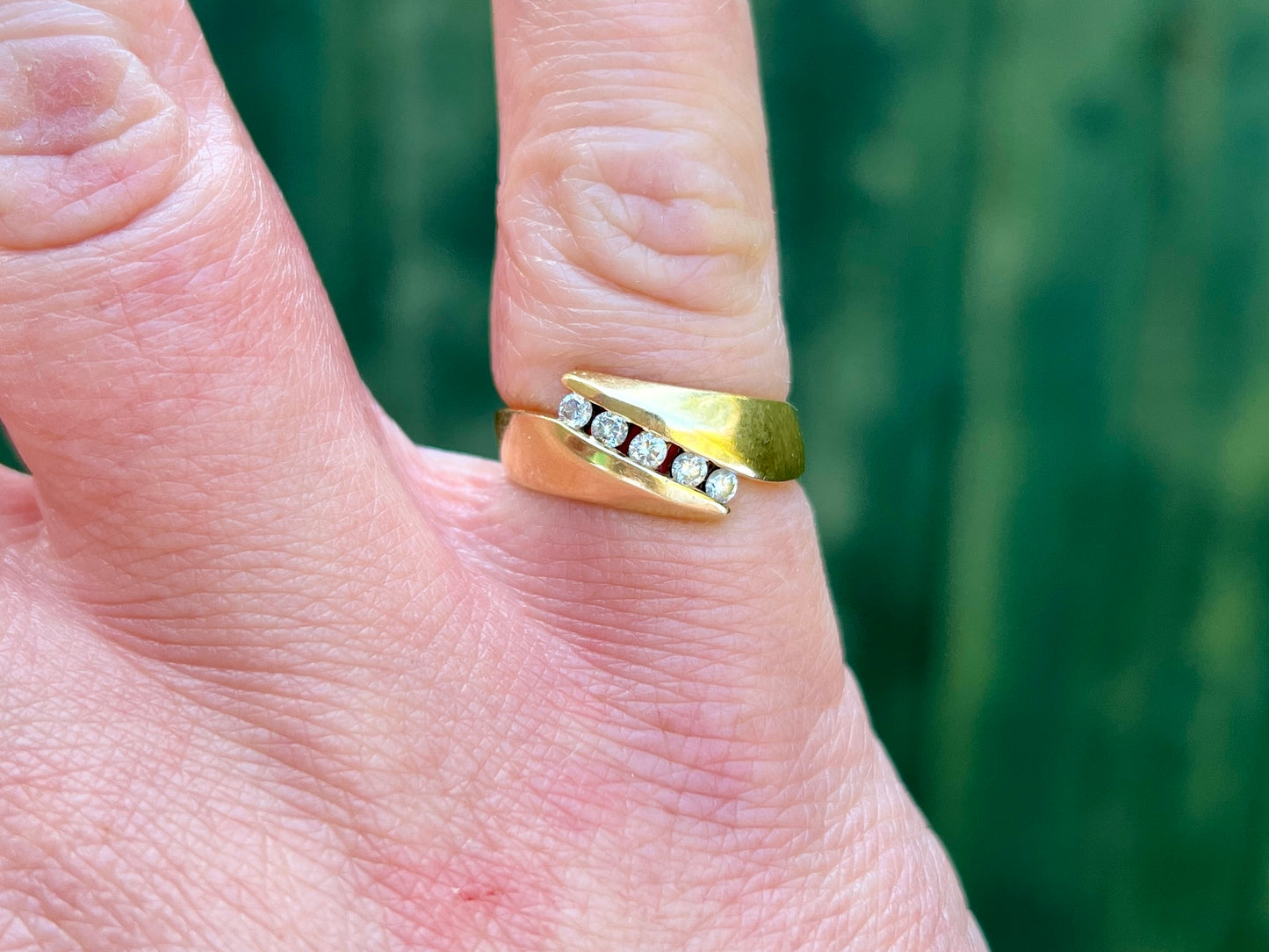 Vintage 18ct Gold Diamond Ring