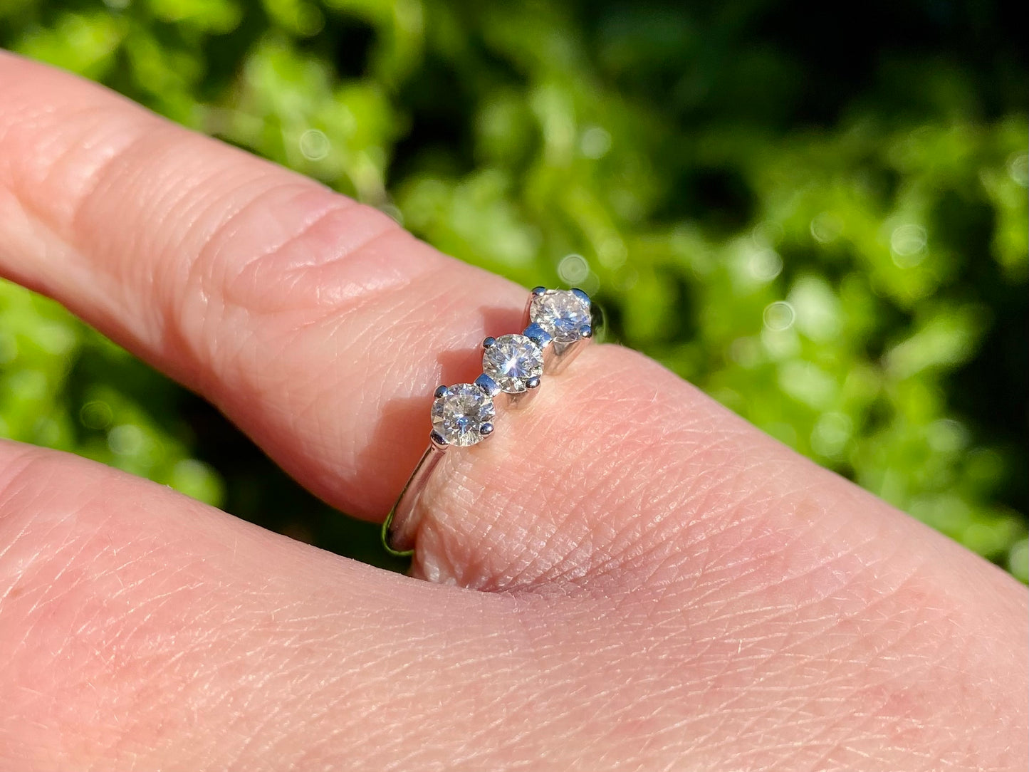 18ct Gold Three-Stone Diamond Ring