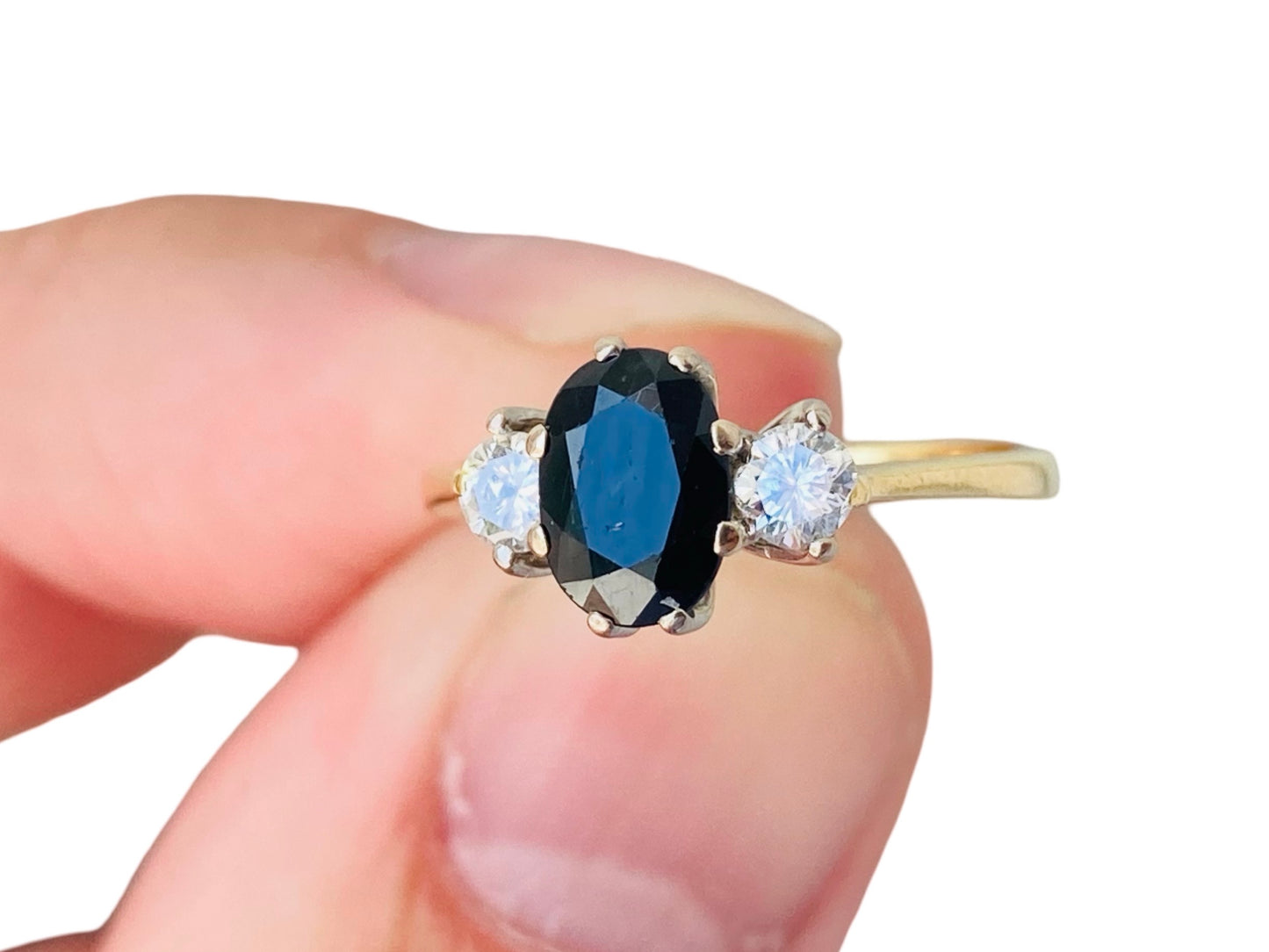 18ct Gold Sapphire & Diamond Ring