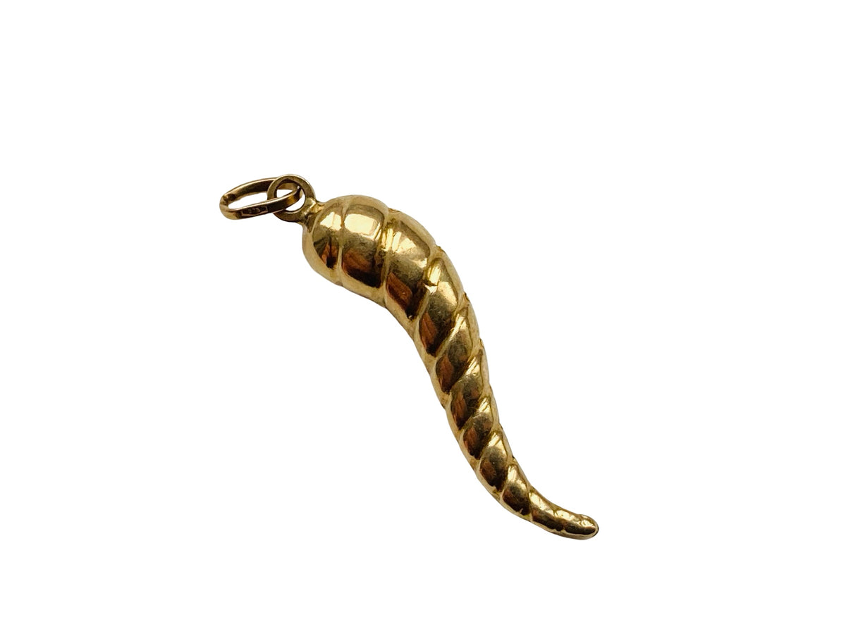 Vintage 9ct Gold Horn Of Plenty Pendant or Charm