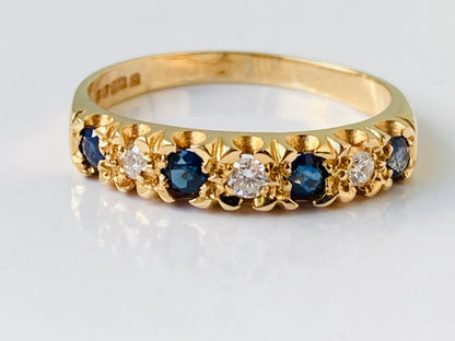 18ct Gold Sapphire & Diamond Ring