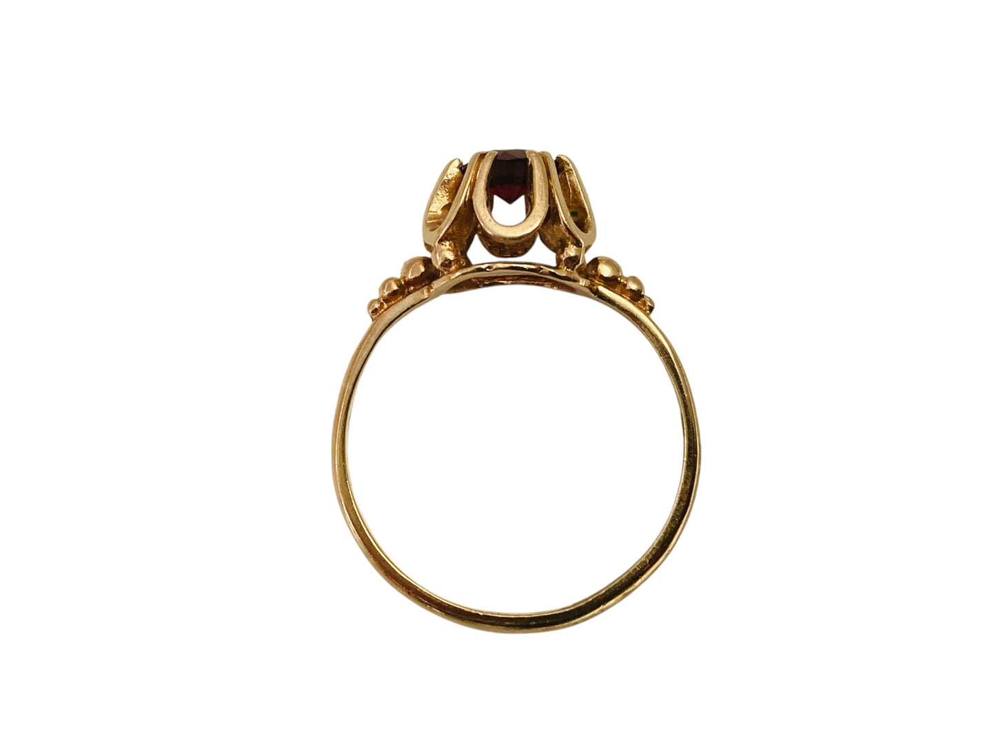 Vintage 9ct Gold Garnet Ring