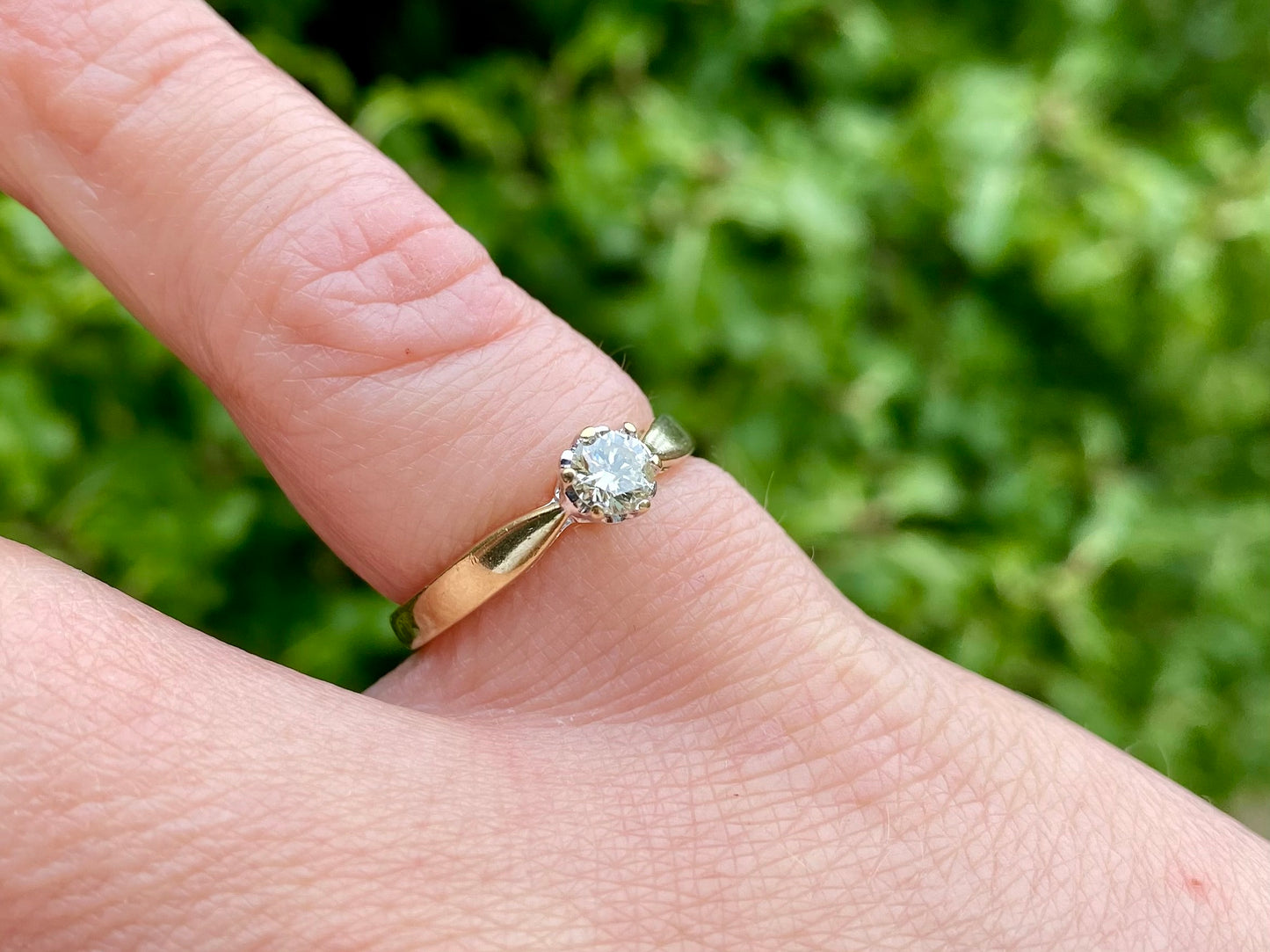 9ct Gold Diamond 0.25ct Solitaire Ring