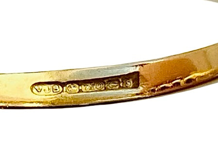 Vintage 18ct Gold Ruby & Diamond Ring