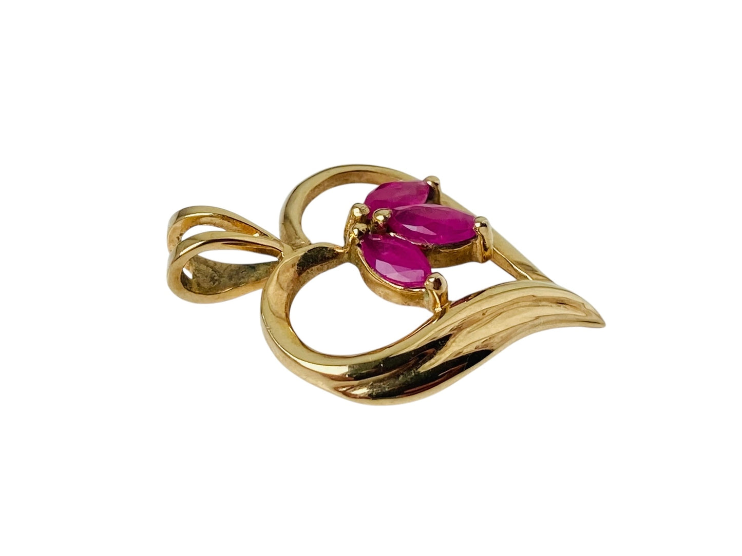 9ct Gold Ruby Pendant