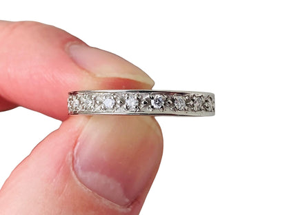 9ct Gold Full Diamond Band Ring