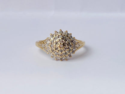 9ct Gold Diamond Cluster Ring