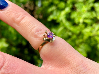 Vintage 9ct Gold Amethyst Ring